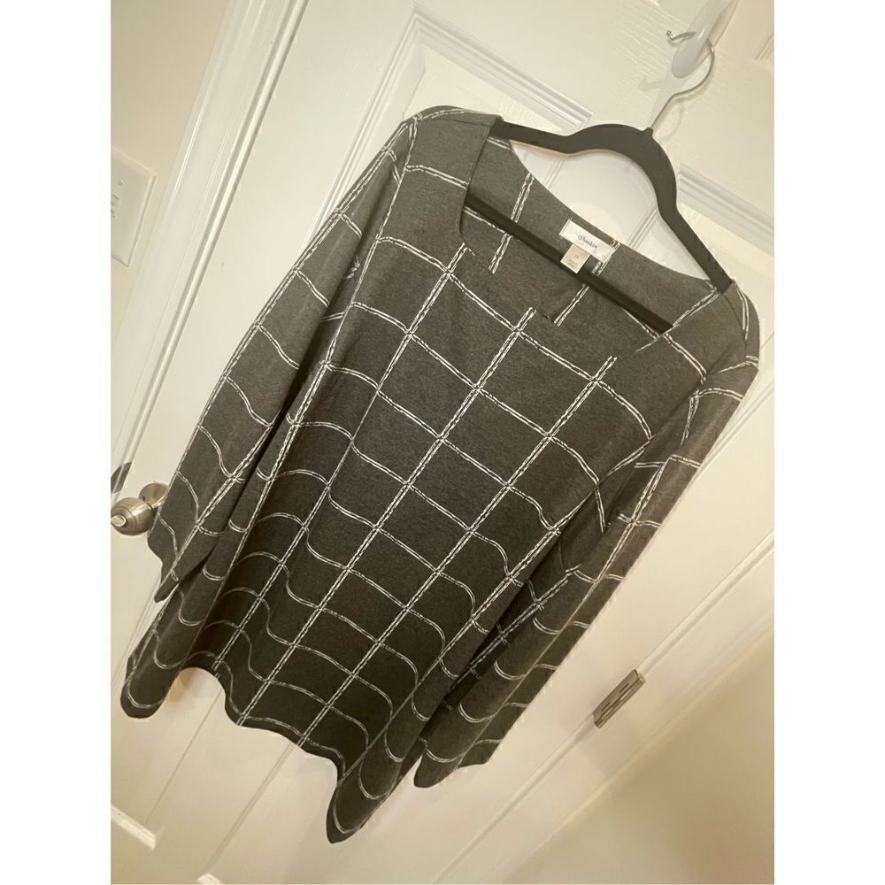 CJ Banks shirt tunic dress 2X grey